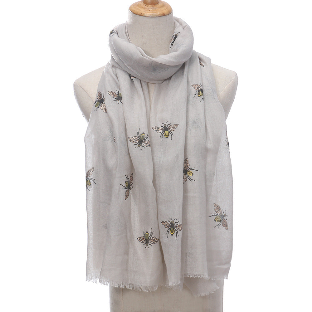 Bee Print Women's Neck Warmer Sun Protection