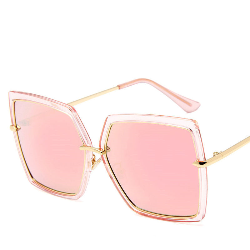 GlamAura Reflective Retro Sunglasses