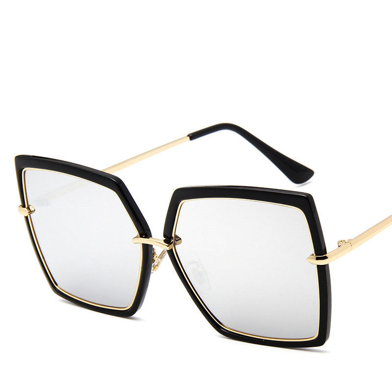 GlamAura Reflective Retro Sunglasses