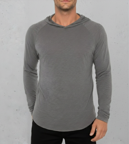 Kinetix 4 Corners '25 Men's T-Shirt Hoodie - Ash Gray