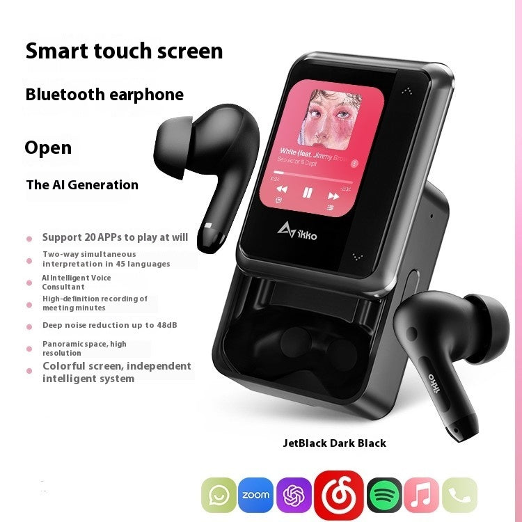 Intelligent AI Bluetooth Earphones with Noise Reduction and Real-time Translator