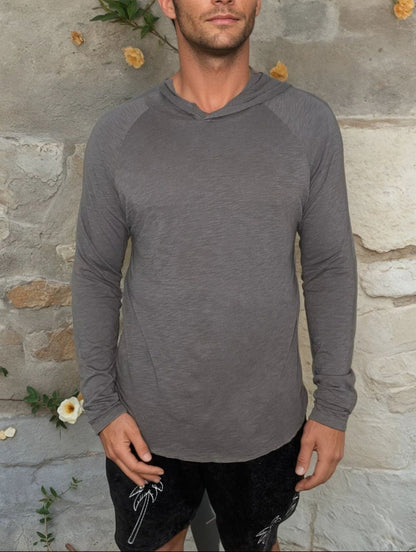 Kinetix 4 Corners '25 Men's T-Shirt Hoodie - Ash Gray