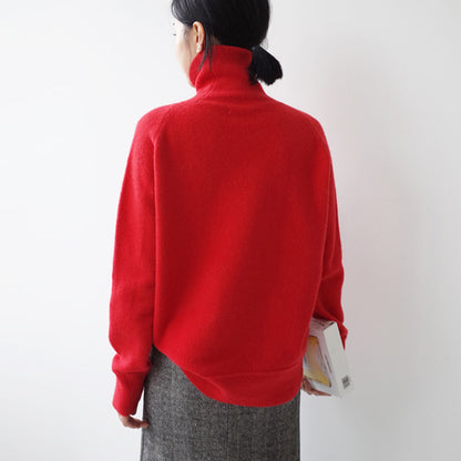 Women's Loose Knit Turtleneck Sweater