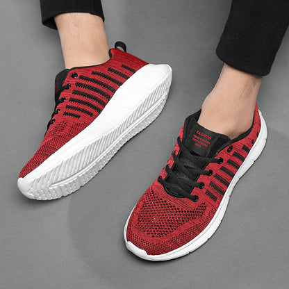 Men's Summer Breathable Sneakers - Lightweight Non-Slip Sports Casual Shoes