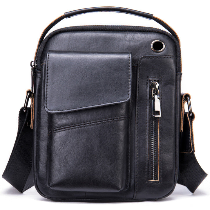 Men’s Business Minimalist Leather Crossbody Bag