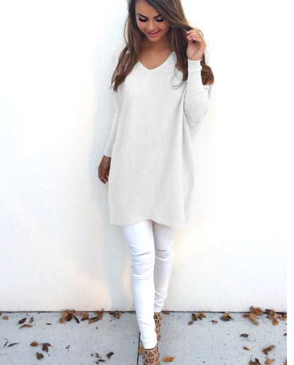 V-Neck Warm Casual Sweater