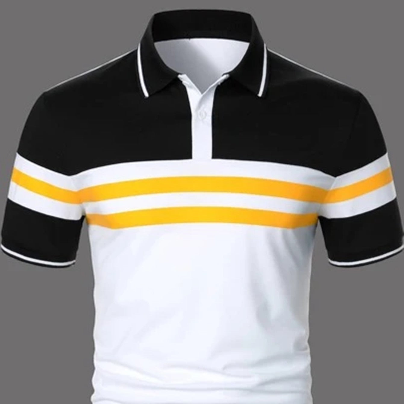 Product Name: The Coastal Stripes Slim Polo – Bold Summer Comfort