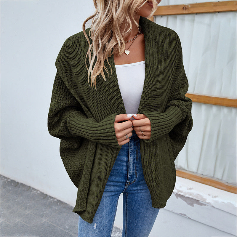 Luxe Layer Oversized Knit Cardigan – Lapel Edition