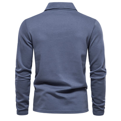 The Dapper Lapel Long-Sleeve Polo