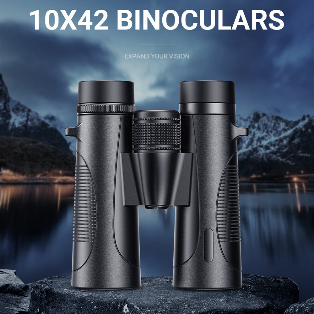 AquaView 10x42 Waterproof Binoculars – HD Low Light Power