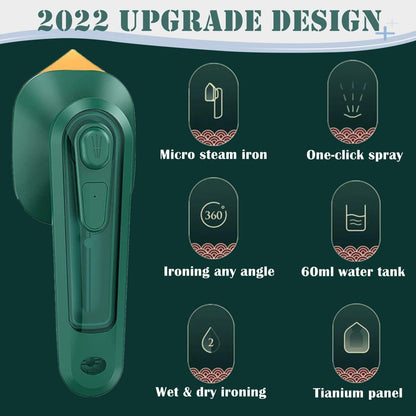 Mini Portable Travel Garment Steamer & Iron