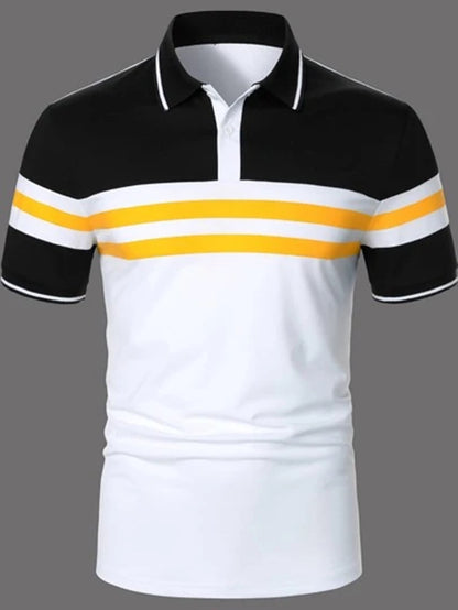 Product Name: The Coastal Stripes Slim Polo – Bold Summer Comfort