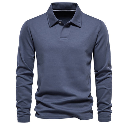 The Dapper Lapel Long-Sleeve Polo