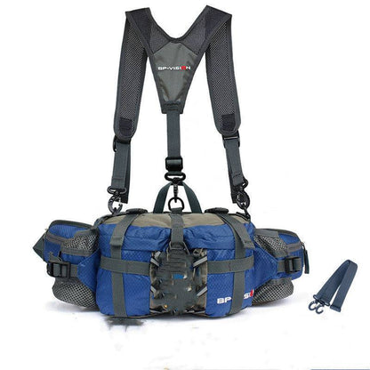 Unisex Tactics Waist Sport Bag blue