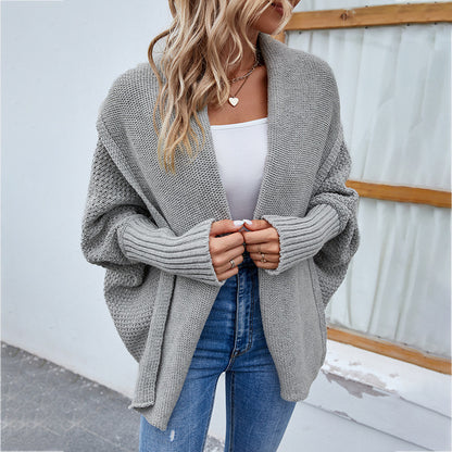 Luxe Layer Oversized Knit Cardigan – Lapel Edition