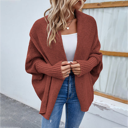 Luxe Layer Oversized Knit Cardigan – Lapel Edition