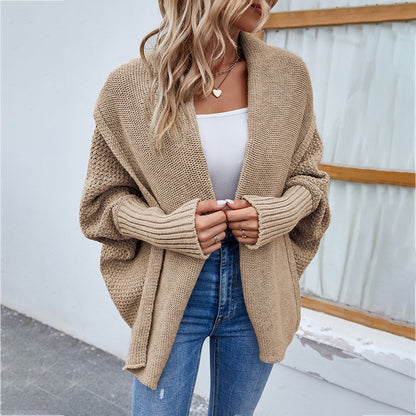 Luxe Layer Oversized Knit Cardigan – Lapel Edition