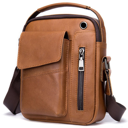 Men’s Business Minimalist Leather Crossbody Bag