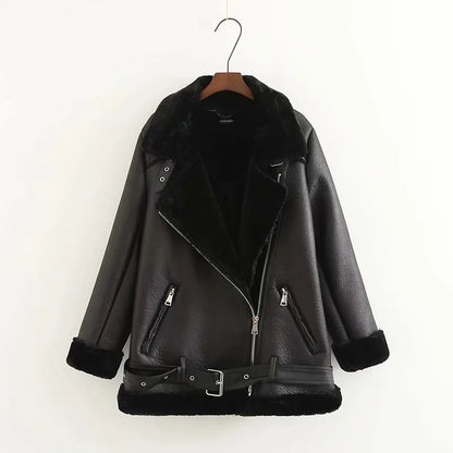 Urban Edge PU Leather Belted Jacket – Bold, Stylish, and Fierce