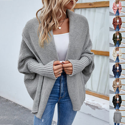 Luxe Layer Oversized Knit Cardigan – Lapel Edition