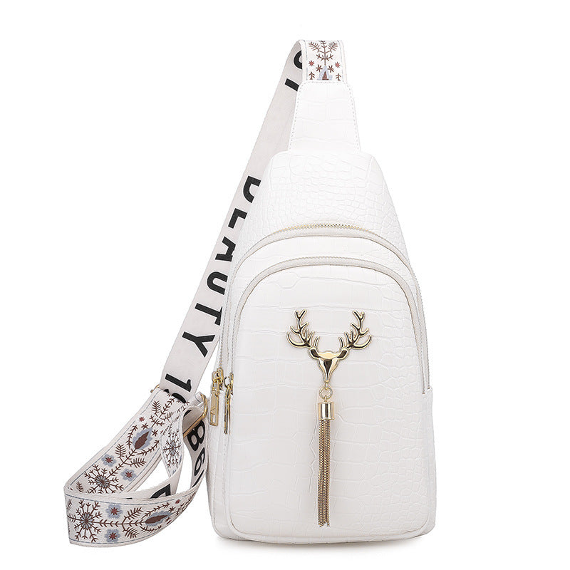 Urban Chic Deer Tassel Crossbody Bag - Travel Happy 