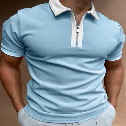 Men’s Check Texture Polo Shirt