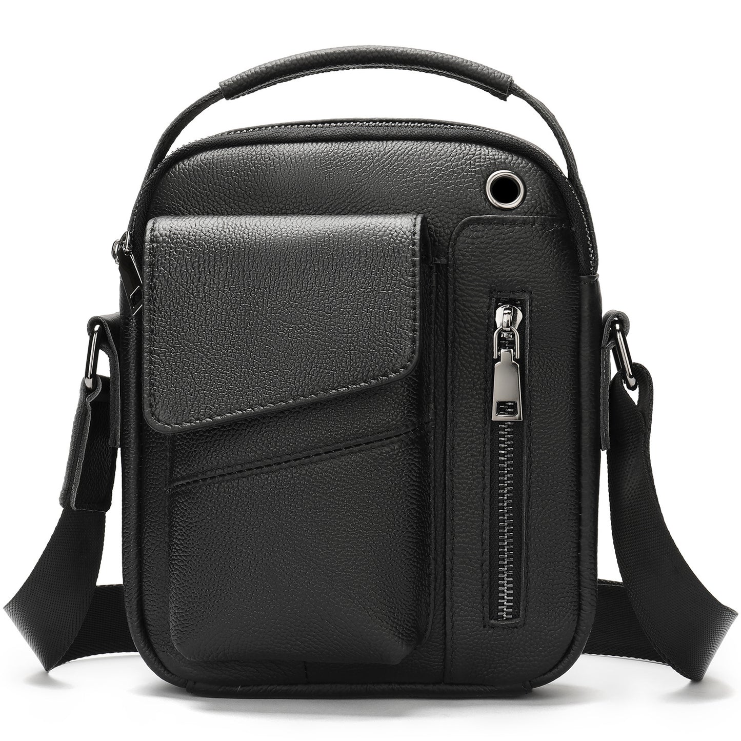 Men’s Business Minimalist Leather Crossbody Bag