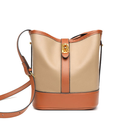 Luxe Carryall Cowhide Bucket Bag