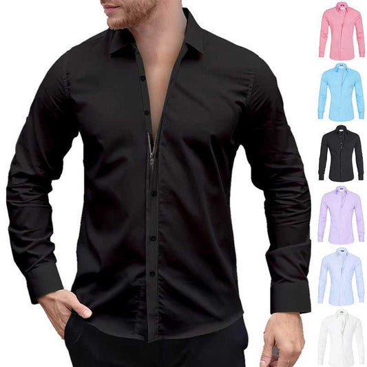 All-Day Comfort Men’s Zipper Shirt Travel Essentials Shop Travel Happy Travel Happy 