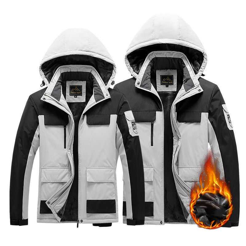 AlpineGuard Men’s Padded Ski Jacket – Ultimate Protection for Winter Adventures Travel Happy Coats & Jackets