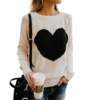 Autumn Sweater Heart Pattern Travel Essentials Shop Travel Happy Travel Happy 