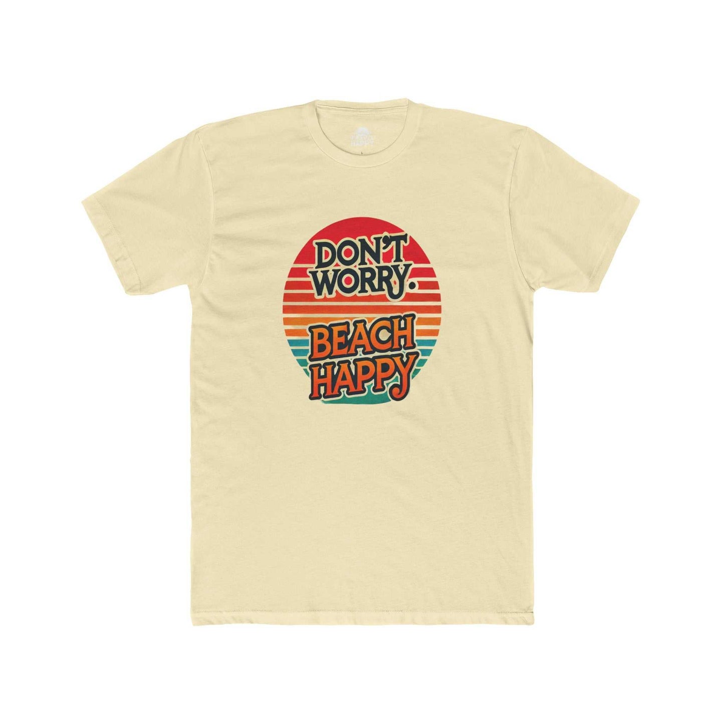 Beach Happy Crew Tee T-Shirt Travel Essentials Shop Printify Travel Happy 