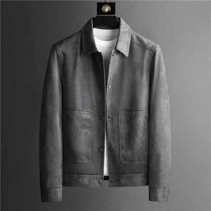 Brand High-grade Lapel Casual British Style Jacket Pu Shuai Easy Matching Clothes Travel Essentials Shop Travel Happy Travel Happy 