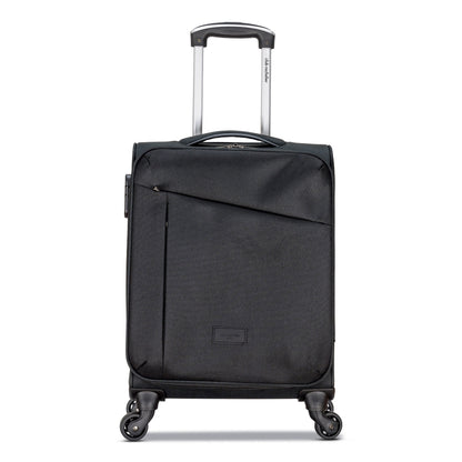 3-Piece Soft-Side Luggage Set with Contrast Handles – Spinner Wheels