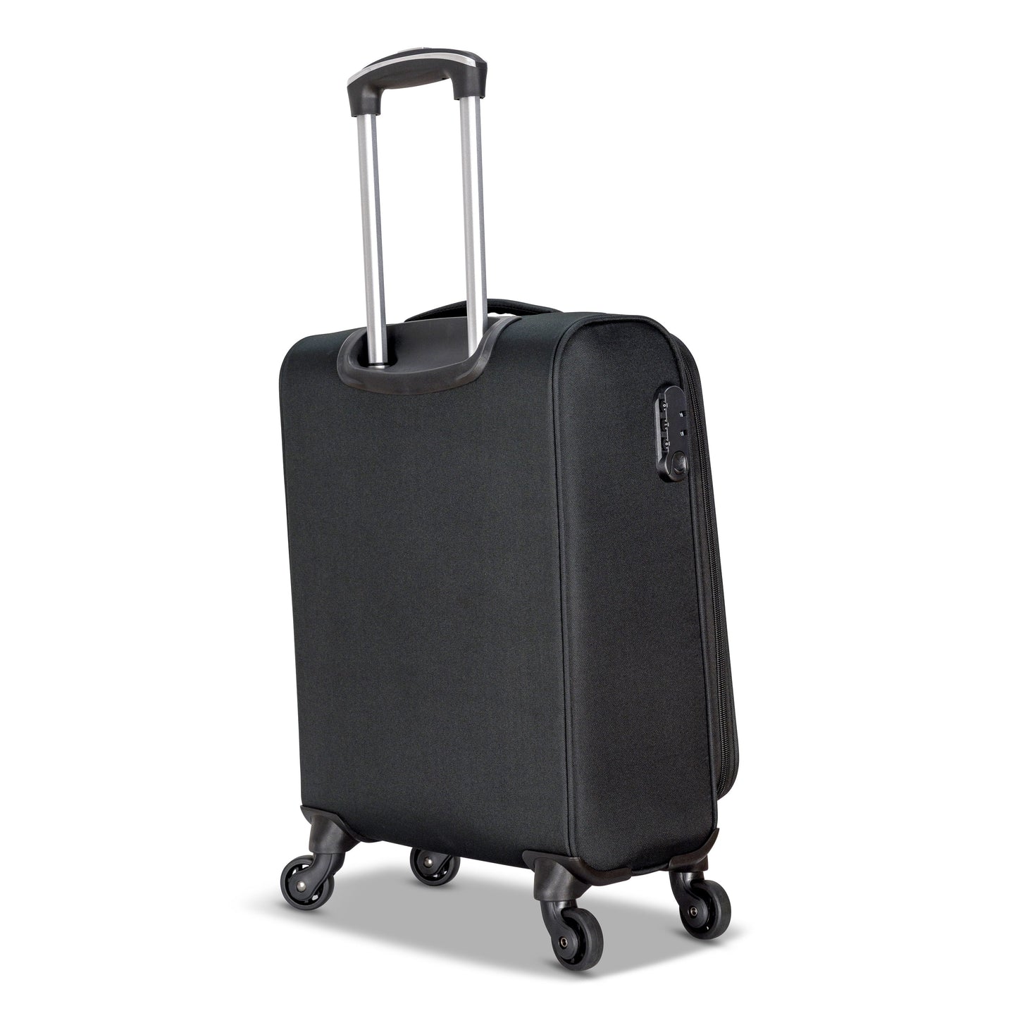 3-Piece Soft-Side Luggage Set with Contrast Handles – Spinner Wheels