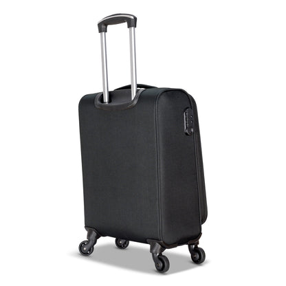 3-Piece Soft-Side Luggage Set with Contrast Handles – Spinner Wheels