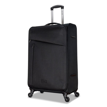 3-Piece Soft-Side Luggage Set with Contrast Handles – Spinner Wheels