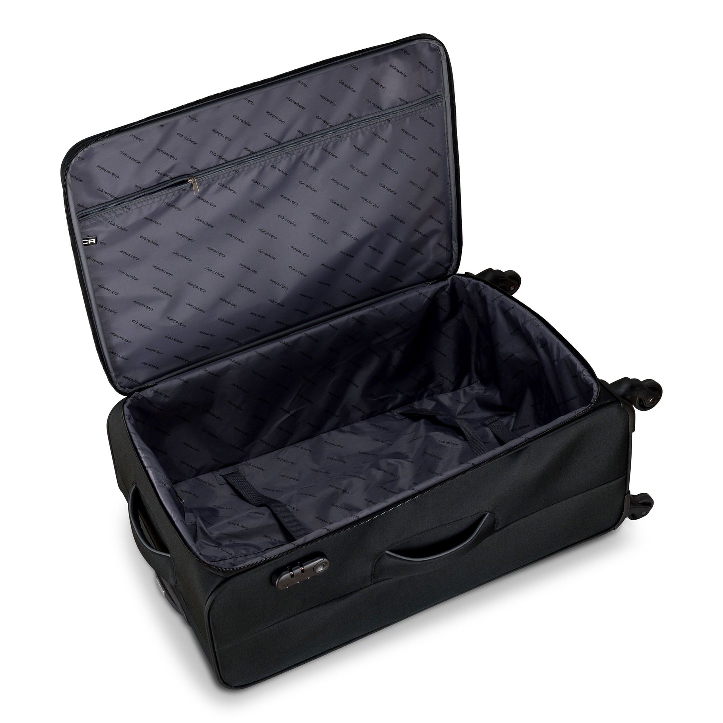 3-Piece Soft-Side Luggage Set with Contrast Handles – Spinner Wheels