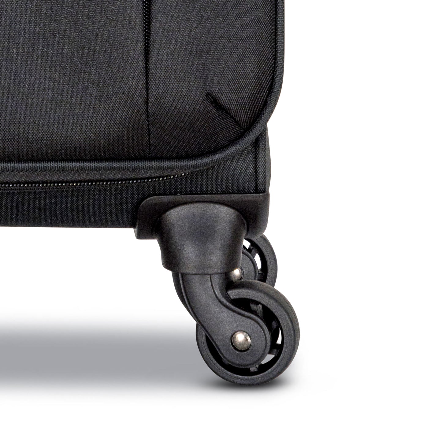 3-Piece Soft-Side Luggage Set with Contrast Handles – Spinner Wheels