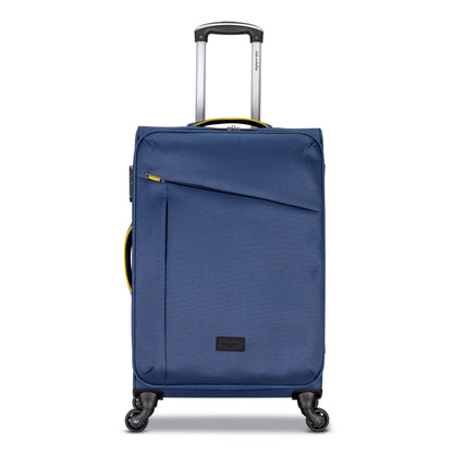 3-Piece Soft-Side Luggage Set with Contrast Handles – Spinner Wheels