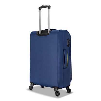 3-Piece Soft-Side Luggage Set with Contrast Handles – Spinner Wheels