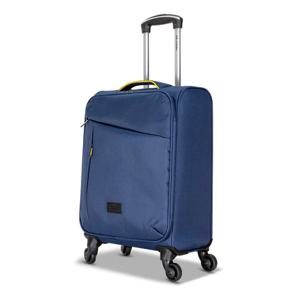 3-Piece Soft-Side Luggage Set with Contrast Handles – Spinner Wheels
