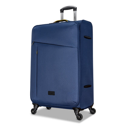 3-Piece Soft-Side Luggage Set with Contrast Handles – Spinner Wheels