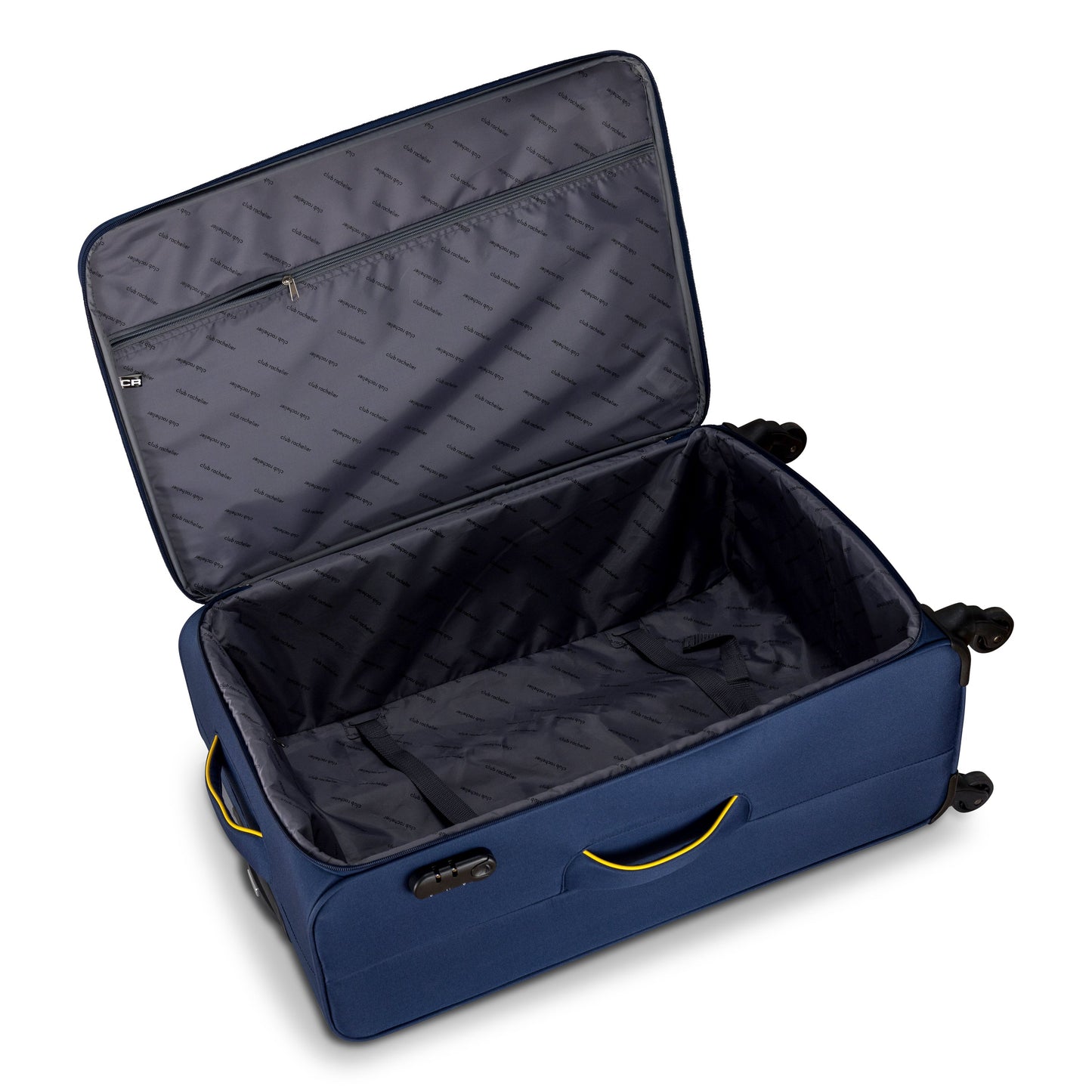 3-Piece Soft-Side Luggage Set with Contrast Handles – Spinner Wheels