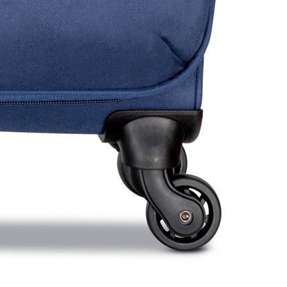 3-Piece Soft-Side Luggage Set with Contrast Handles – Spinner Wheels