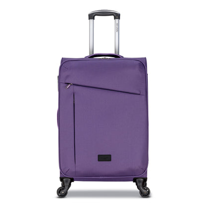 3-Piece Soft-Side Luggage Set with Contrast Handles – Spinner Wheels