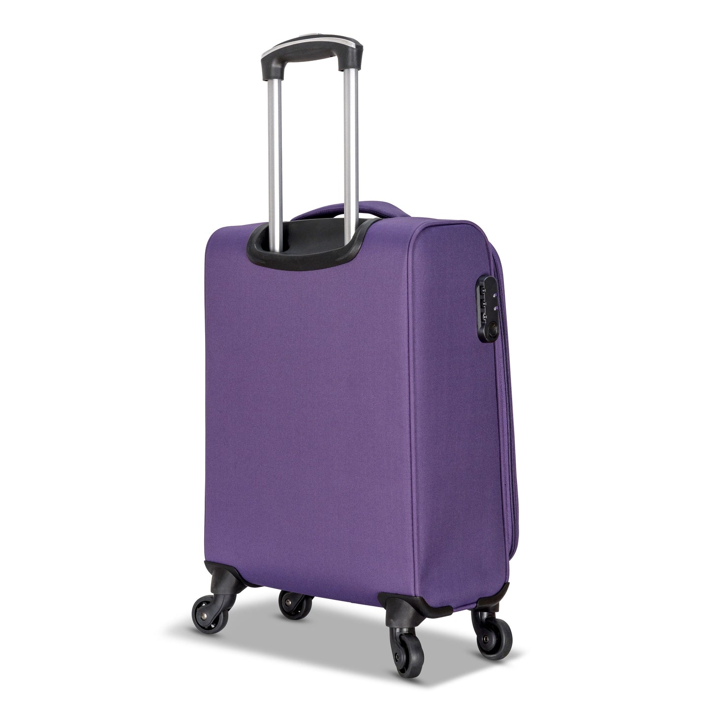 3-Piece Soft-Side Luggage Set with Contrast Handles – Spinner Wheels
