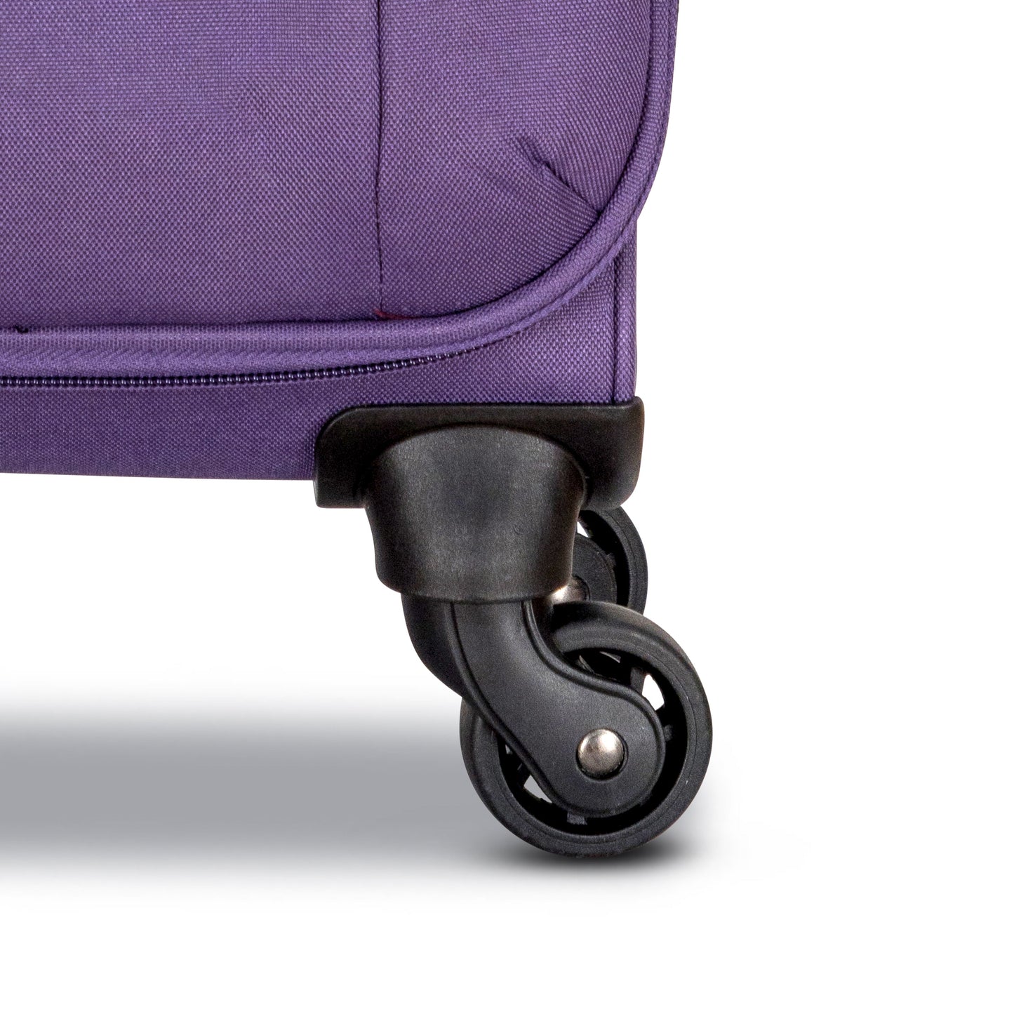 3-Piece Soft-Side Luggage Set with Contrast Handles – Spinner Wheels