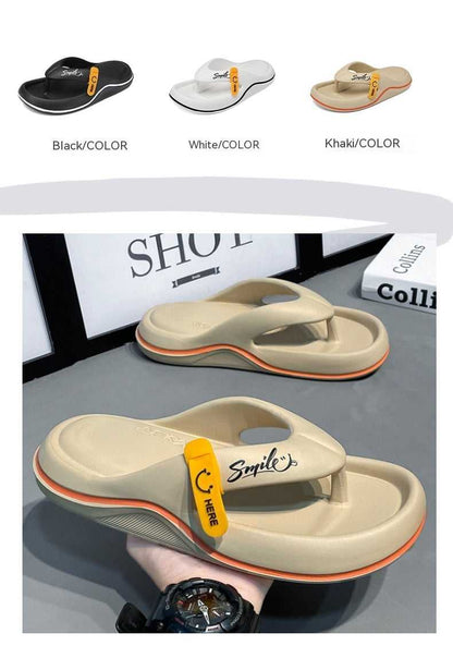 Casual Men's Flip Flops Plus Size All-Matching shoes Travel Essentials Shop Travel Happy Travel Happy 