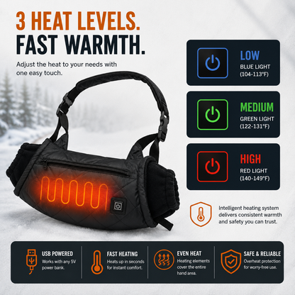 LITEGUEST Heated Hunting Hand Muff | USB Hand Warmer